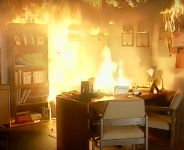 Simulación incendio en un salón comedor - Risk XXI